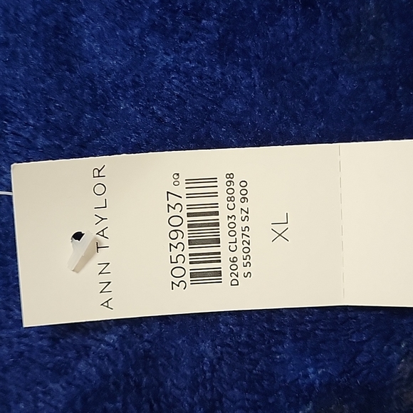 Ann Taylor Pink & Burgundy Zebra Striped Wool Blend Sweater Sz XL NWT - Picture 4 of 6